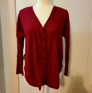 Ultra Flirt waffle long sleeved shirt.